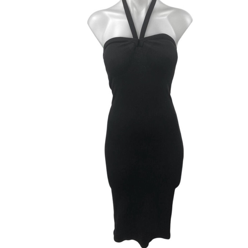 Zara Black Halter Midi Dress